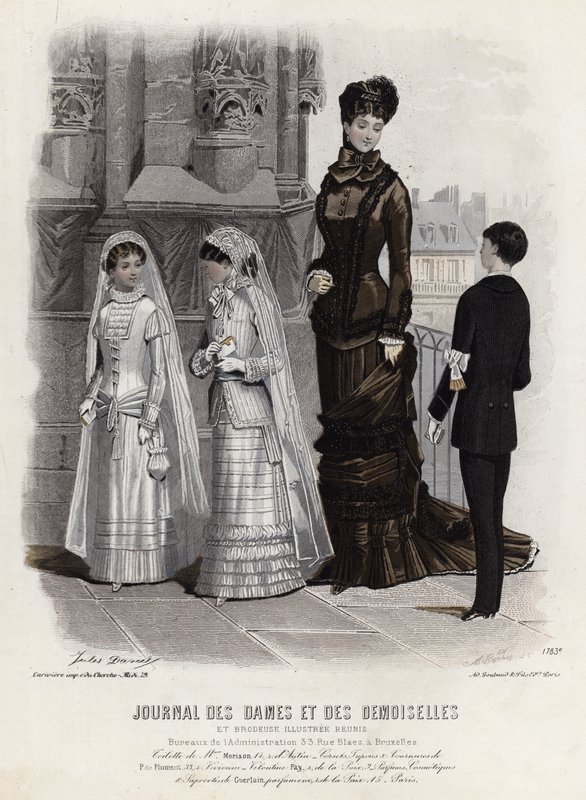 Fransk modeplade, slutningen af 1800-tallet af French School