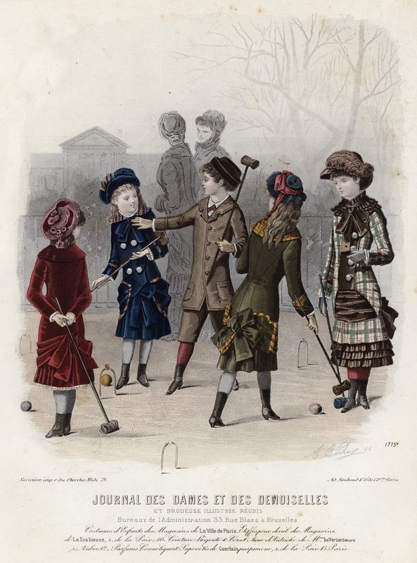 Fransk modeplade, slutningen af 1800-tallet af French School