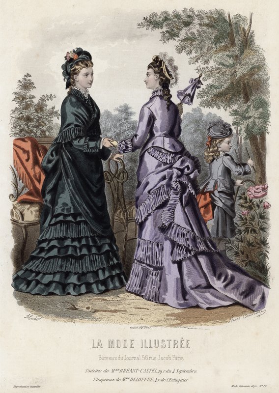 Fransk modeplade, slutningen af 1800-tallet af French School