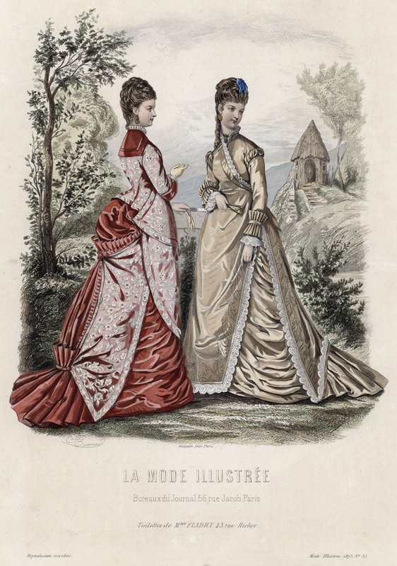 Fransk modeplade, slutningen af 1800-tallet af French School