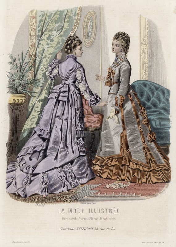 Fransk modeplade, slutningen af 1800-tallet af French School