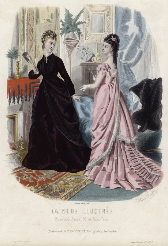 Fransk modeplade, slutningen af 1800-tallet af French School