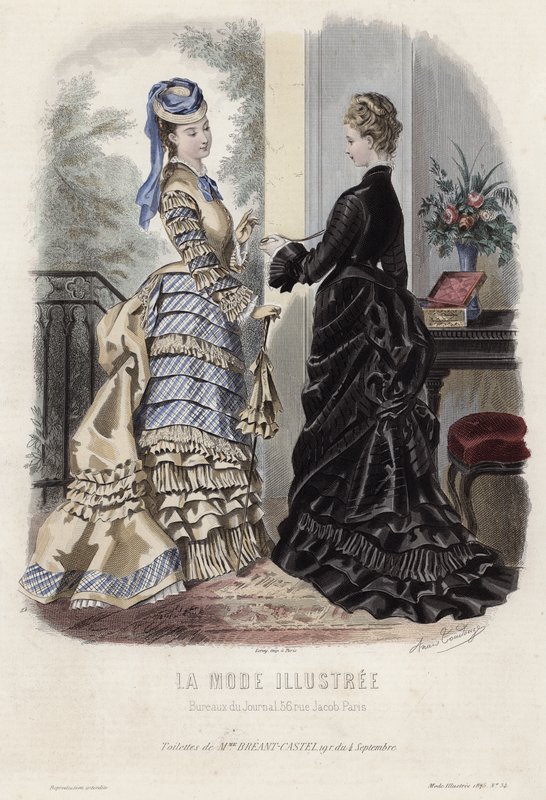 Fransk modeplade, slutningen af 1800-tallet af French School
