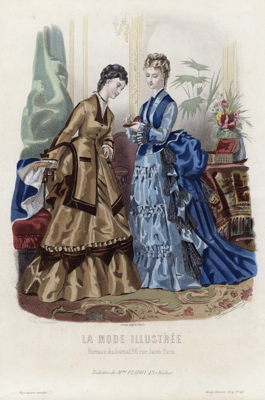 Fransk modeplade, slutningen af 1800-tallet af French School