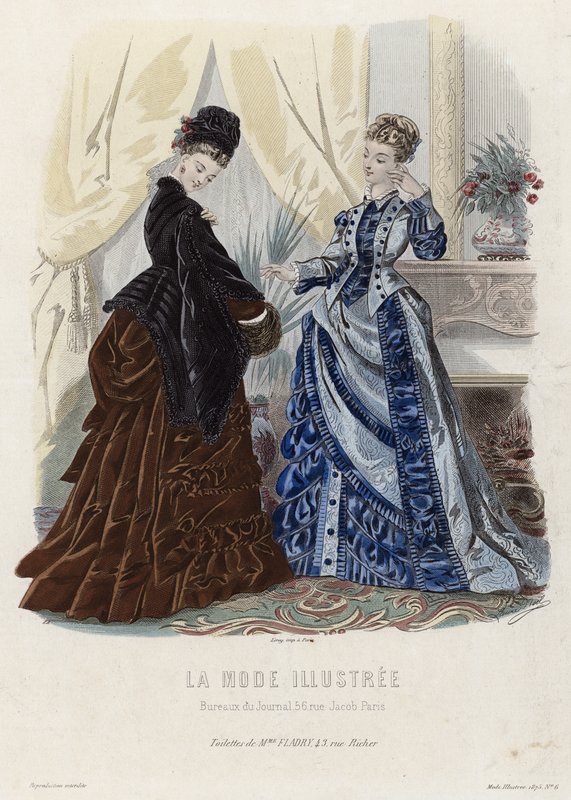 Fransk modeplade, slutningen af 1800-tallet af French School