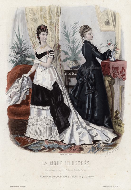 Fransk modeplade, slutningen af 1800-tallet af French School