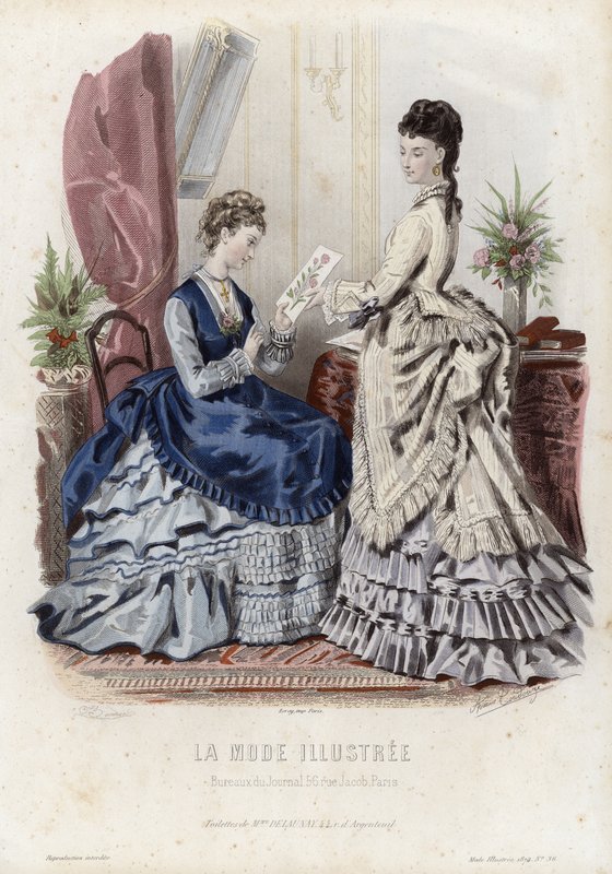 Fransk modeplade, slutningen af 1800-tallet af French School