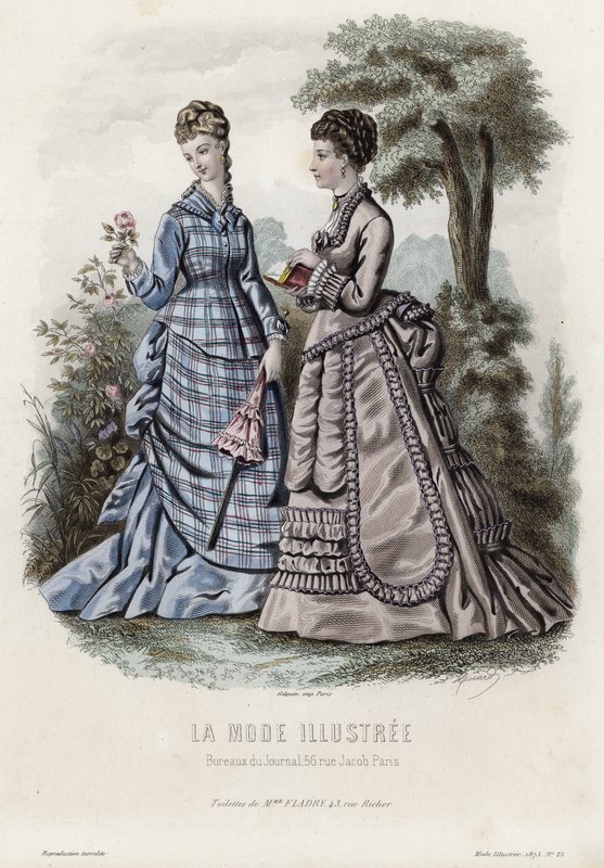 Fransk modeplade, slutningen af 1800-tallet af French School