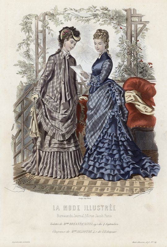 Fransk modeplade, slutningen af 1800-tallet af French School