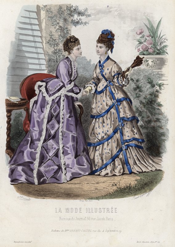 Fransk modeplade, slutningen af 1800-tallet af French School