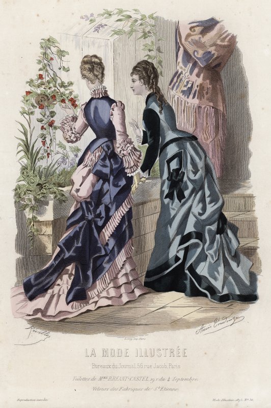 Fransk modeplade, slutningen af 1800-tallet af French School