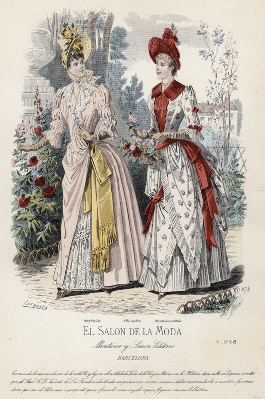 Fransk modeplade, slutningen af 1800-tallet af French School