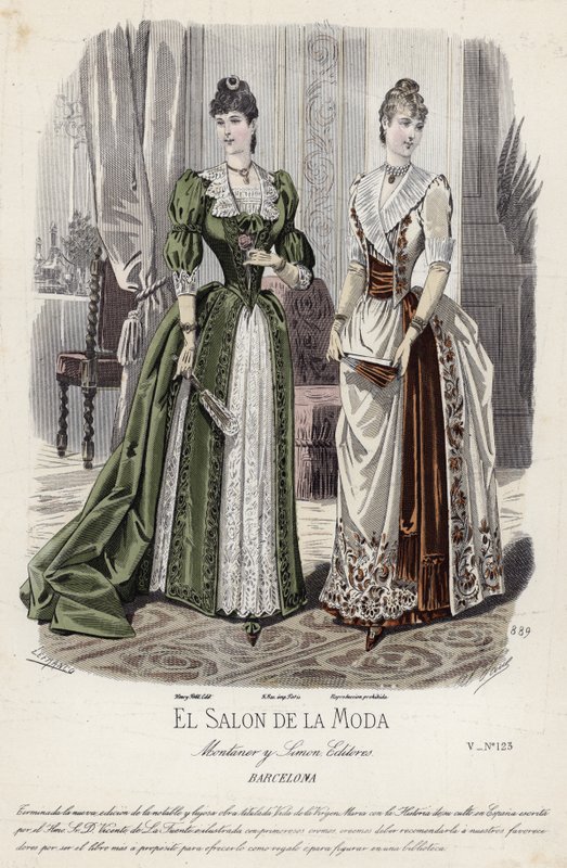 Fransk modeplade, slutningen af 1800-tallet af French School