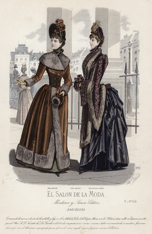 Fransk modeplade, slutningen af 1800-tallet af French School