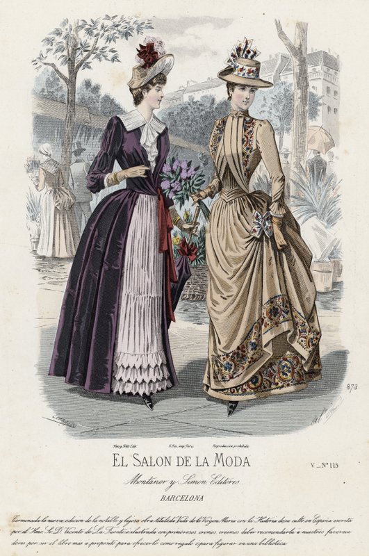 Fransk modeplade, slutningen af 1800-tallet af French School