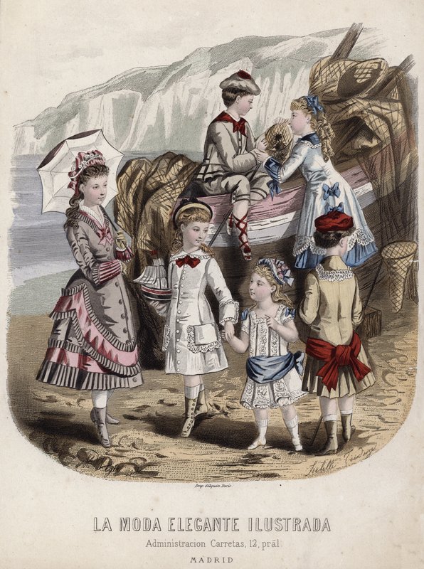 Fransk modeplade, slutningen af 1800-tallet af French School