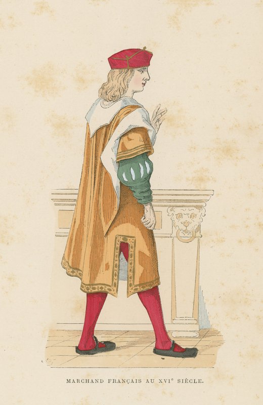French merchant, 16th Century  af French School