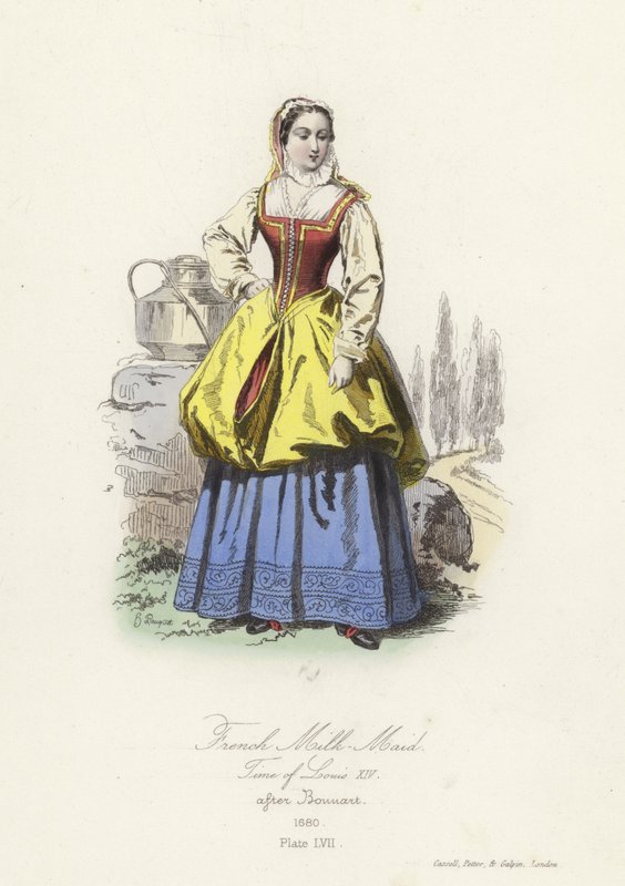 Fransk malkepige fra Ludvig XIV