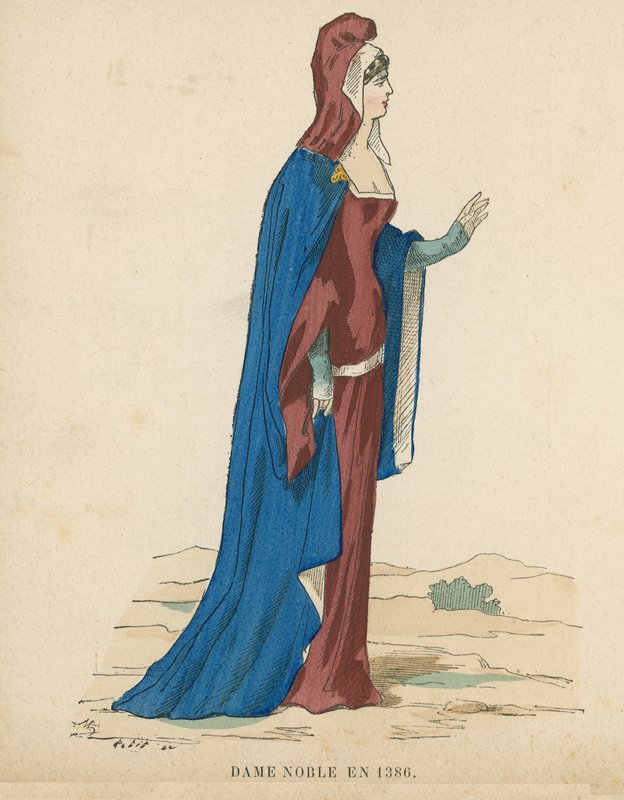 French noblewoman, 1386  af French School