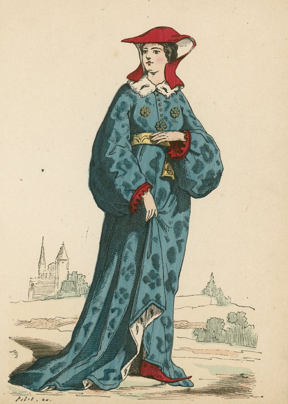 French noblewoman, 1395  af French School