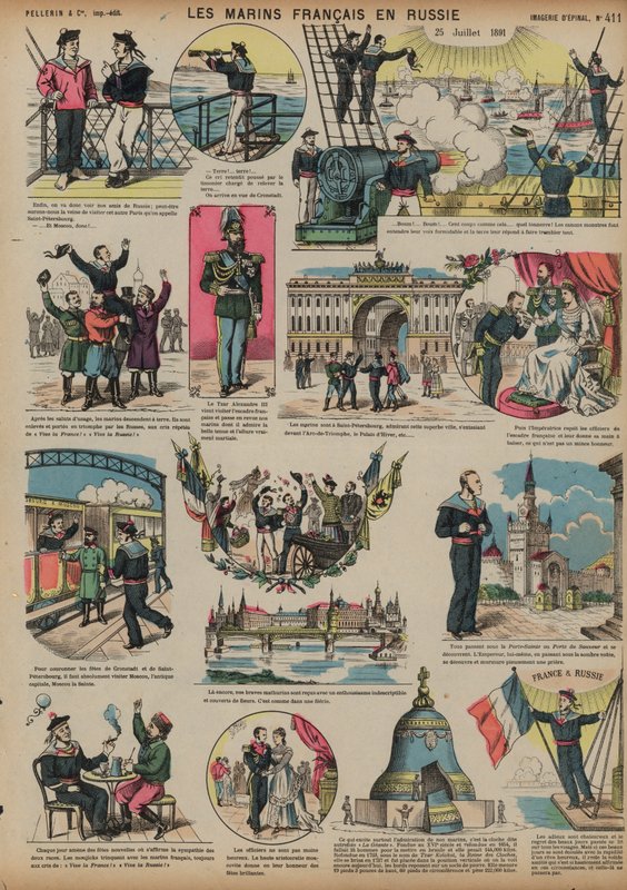 French sailors visiting Russia, 25 July 1891dani af French School