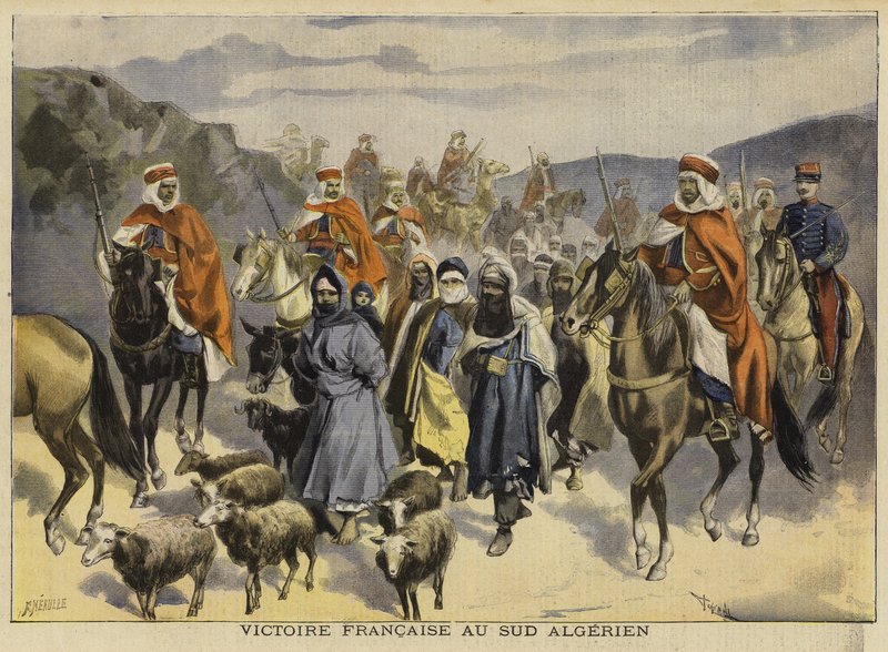 Fransk sejr i det sydlige Algeriet, 1897 af French School