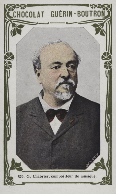 G Chabrier, musikkomponist (farvet foto) af French School