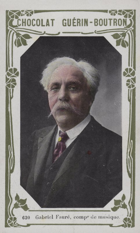 Gabriel Faure, musikkomponist (farvet foto) af French School