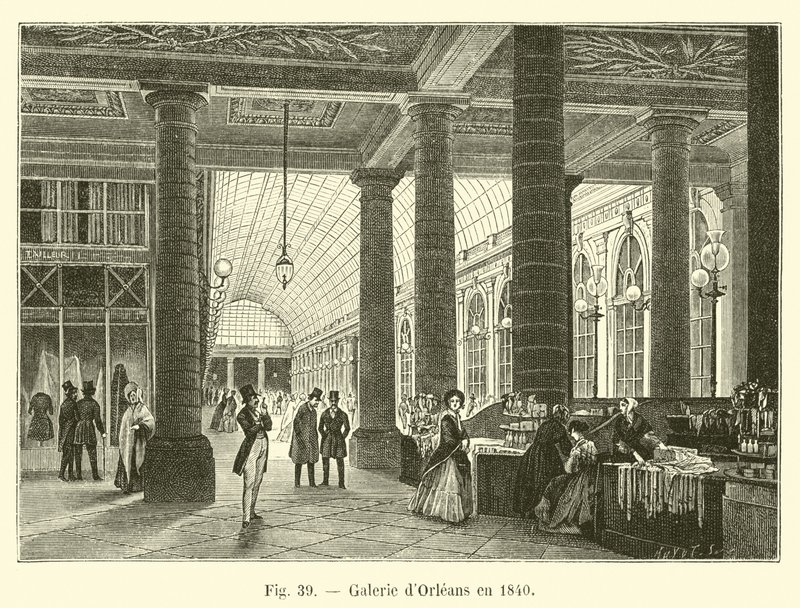 Galerie dOrleans i 1840 af French School