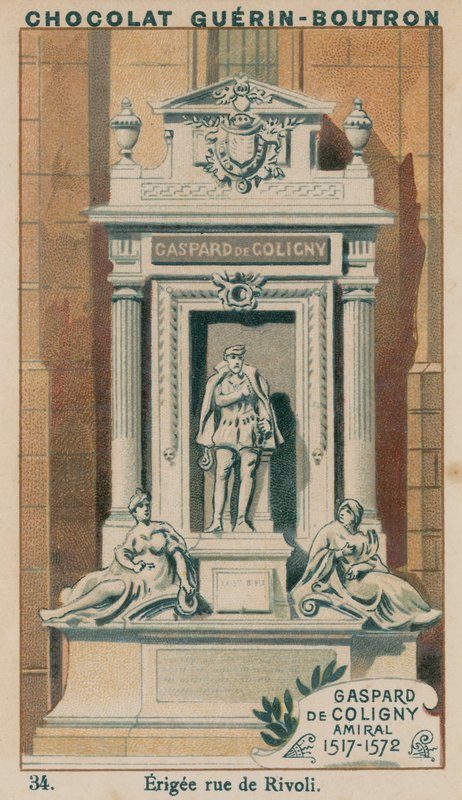 Gaspard de Coligny, admiral, 1517-1572, opført rue de Rivoli af French School