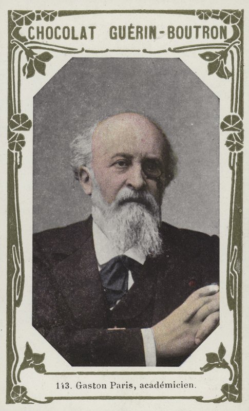 Gaston Paris, academicien (farvet foto) af French School