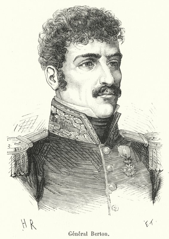 General Berton (gravering) af French School