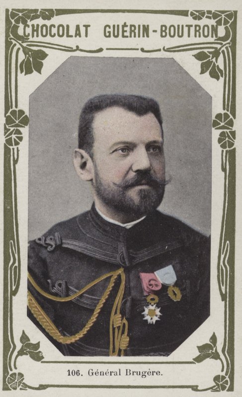 General Brugere (coloured photo) af French School