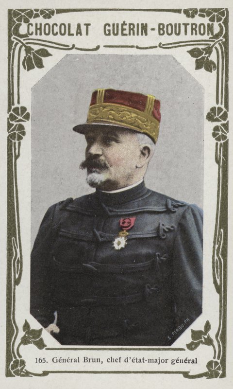 General Brun, chefchef generalmajor (farvet foto) af French School