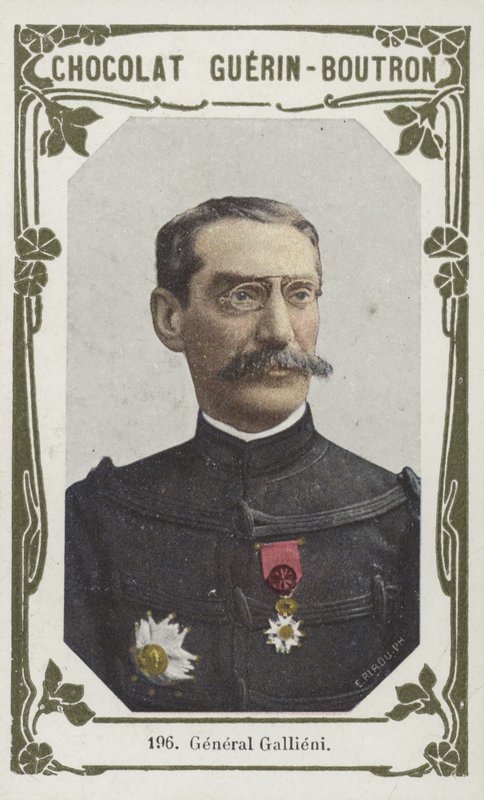 General Gallieni (farvet foto) af French School