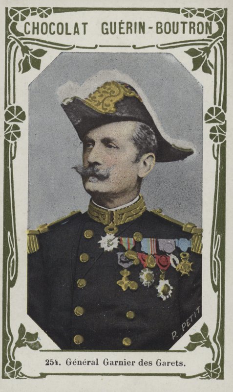 General Garnier des Garets (farvet foto) af French School