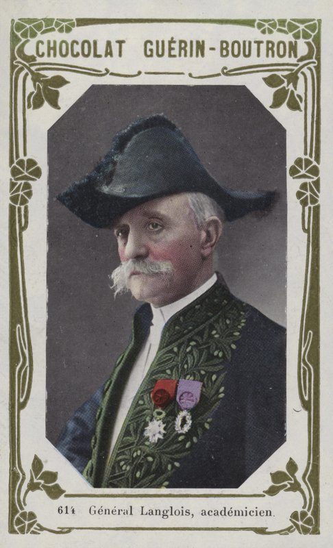General Langlois, academicien (farvet foto) af French School
