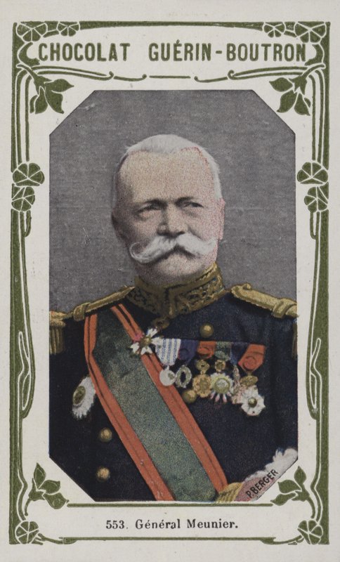 General Meunier (farvet foto) af French School