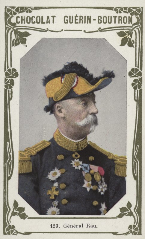General Rau (farvet foto) af French School
