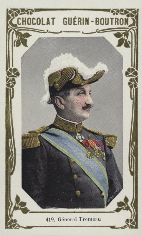 General Tremeau (farvet foto) af French School