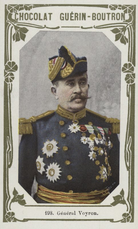 General Voyron (farvet foto) af French School