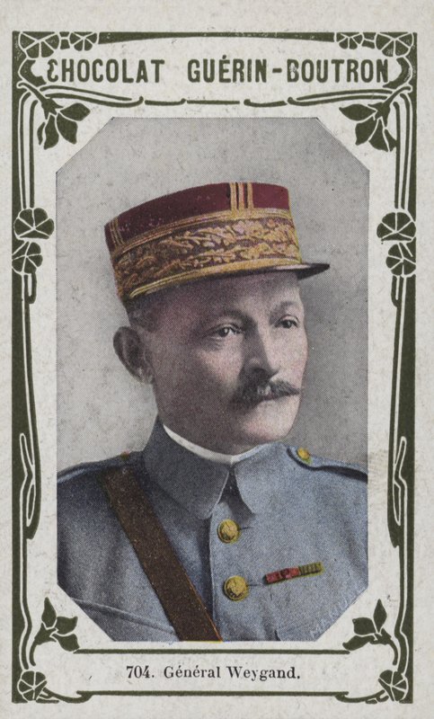General Weygand (farvet foto) af French School
