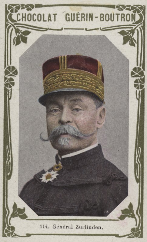 General Zurlinden (farvet foto) af French School