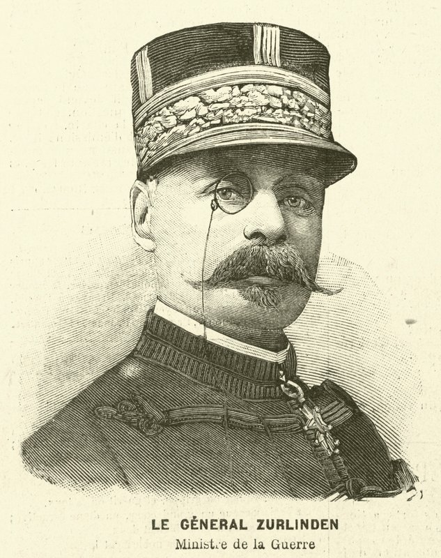 General Zurlinden, fransk krigsminister (gravering) af French School