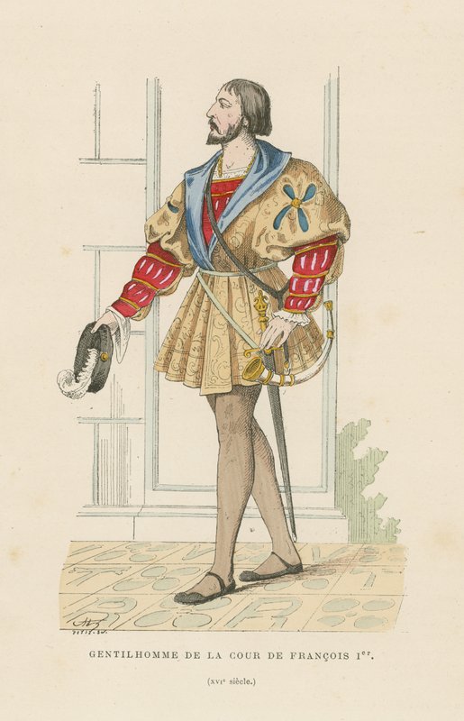 Gentleman of the court of Francis I of France  af French School