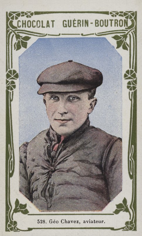 Geo Chavez, aviateur (farvet foto) af French School
