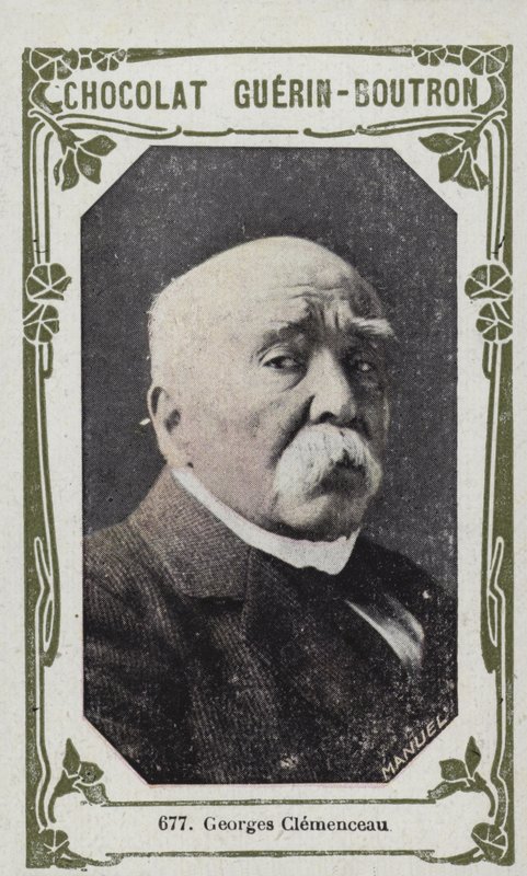 Georges Clemenceau (farvet foto) af French School
