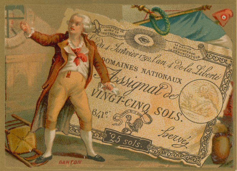 Georges Danton; Fransk revolutionær politiker fra det jakobinske parti af French School