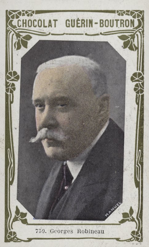 Georges Robineau (farvet foto) af French School
