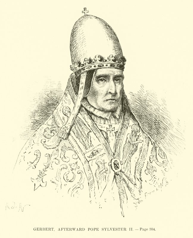 Gerbert, derefter pave Sylvester II af French School